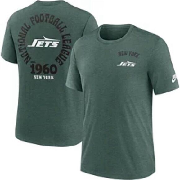 Nike NFL New York Jets Green Game Day Soft Mens T Shirt Size Medium New - Picture 1 of 5